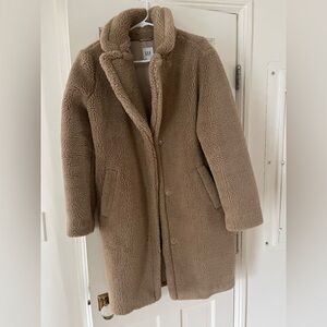 GAP Tan Sherpa Coat